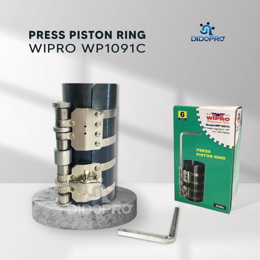 WIPRO TREKER ALAT PRESS RING SEHER PISTON Serbaguna untuk Motor Mobil dan Kompressor Ukuran 6 inch