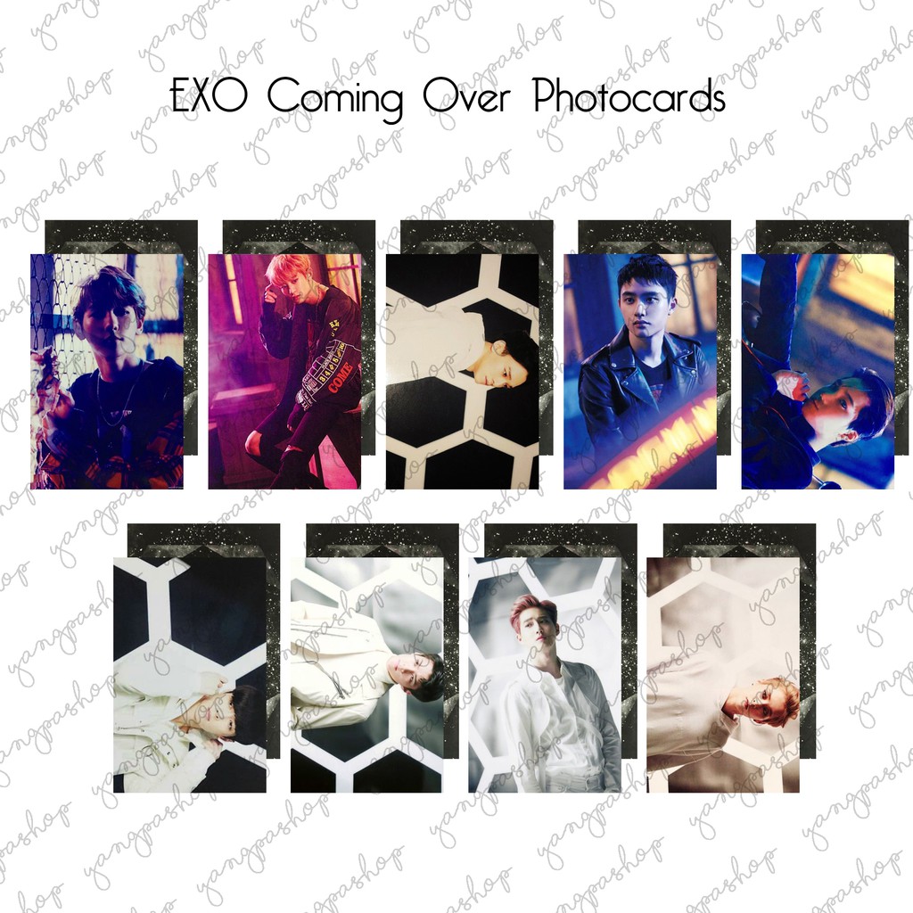[READY / SET] SET COMING OVER JAPAN EXCK PHOTOCARD FAN MADE UNOFFICIAL YANGPASHOP SEHUN CHANYEOL BAE