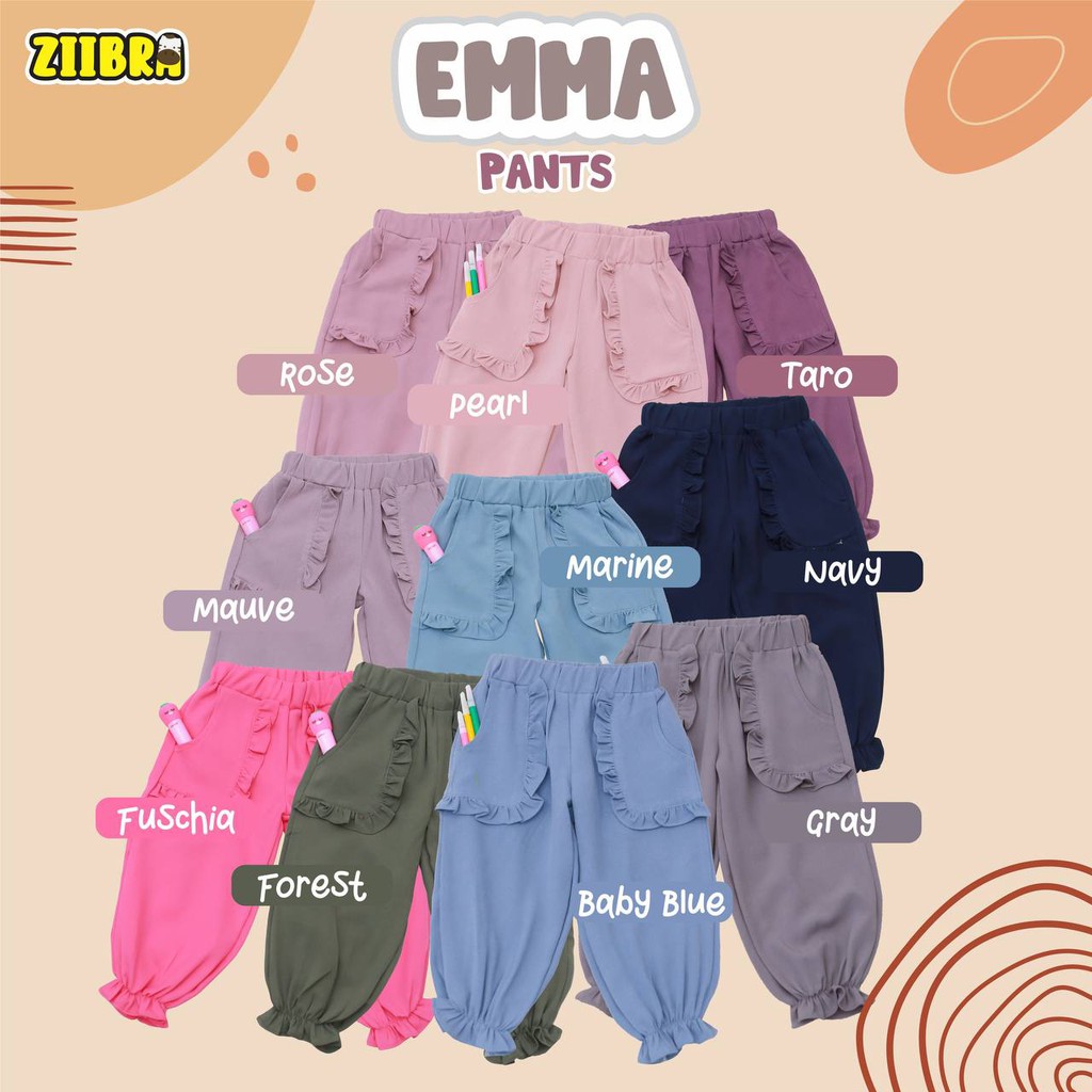 Celana Panjang Anak Emma Pants By Zibra 1-5T