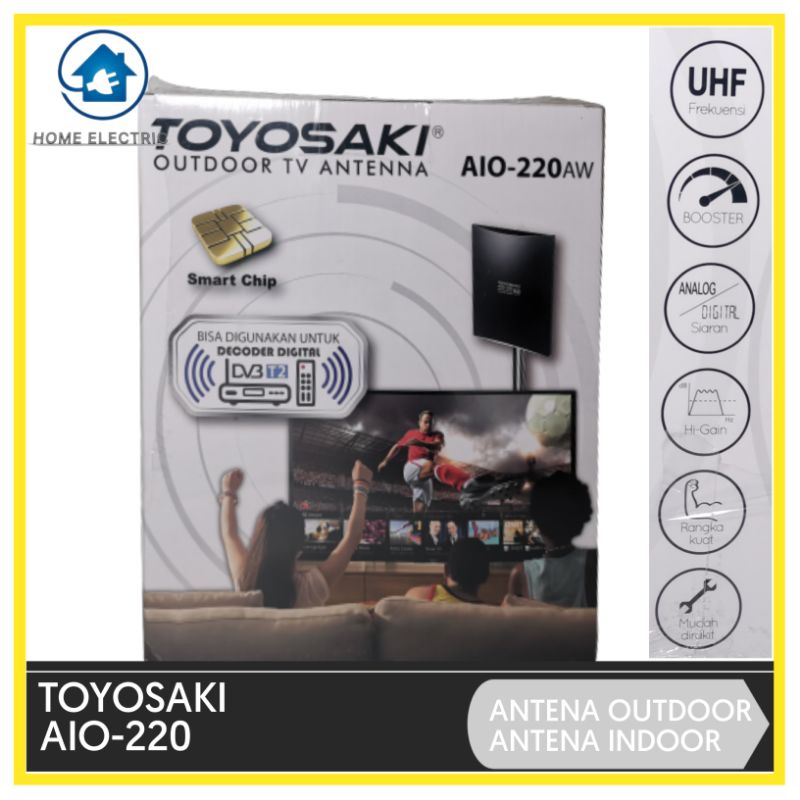 Antena TV Digital Indoor & Outdoor Toyosaki AIO 220 /  Antena TV Digital Indoor & Outdoor Toyosaki A