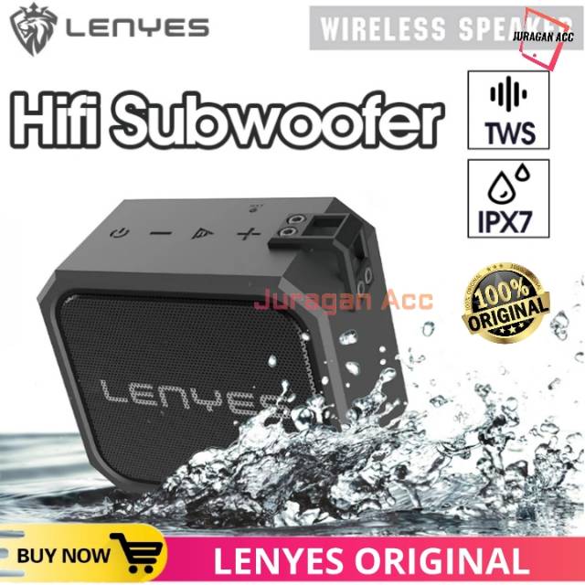 LENYES ORIGINAL Speaker BlueTooth Wireless Speker Portabel Original