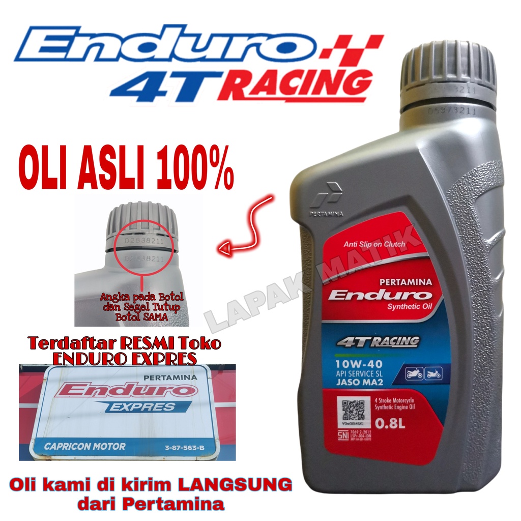 Oli ENDURO RACING 4T 0,8L ORIGINAL