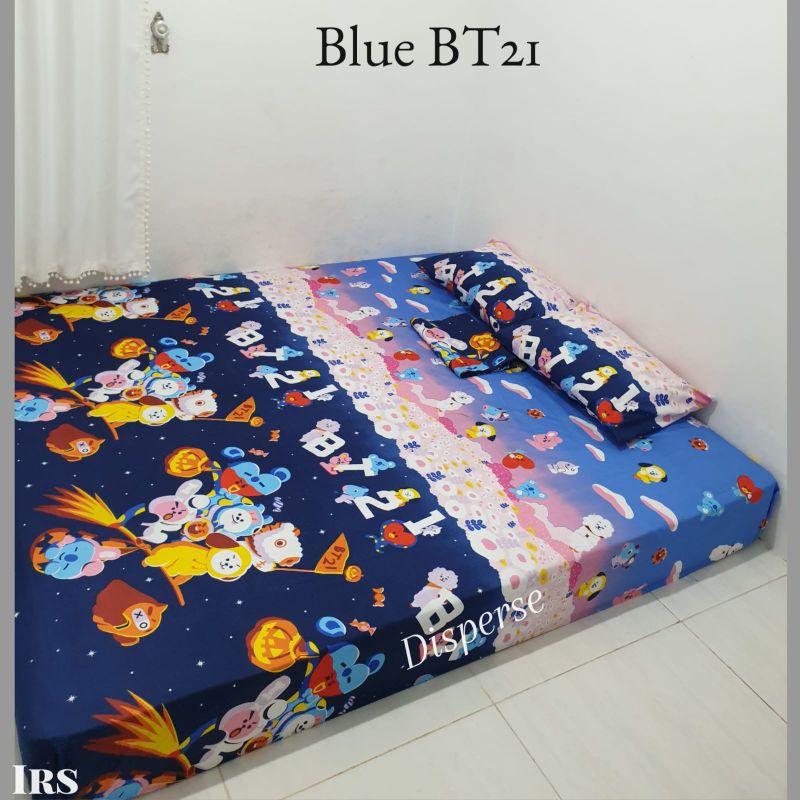 SPREI HOMEMADE PINK BT21 MOVIE /BLUE BT21