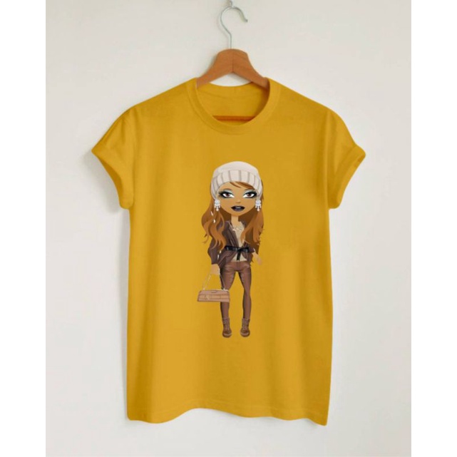 kaos distro wanita oblong celin bahan asli 100% cotton combed 30s