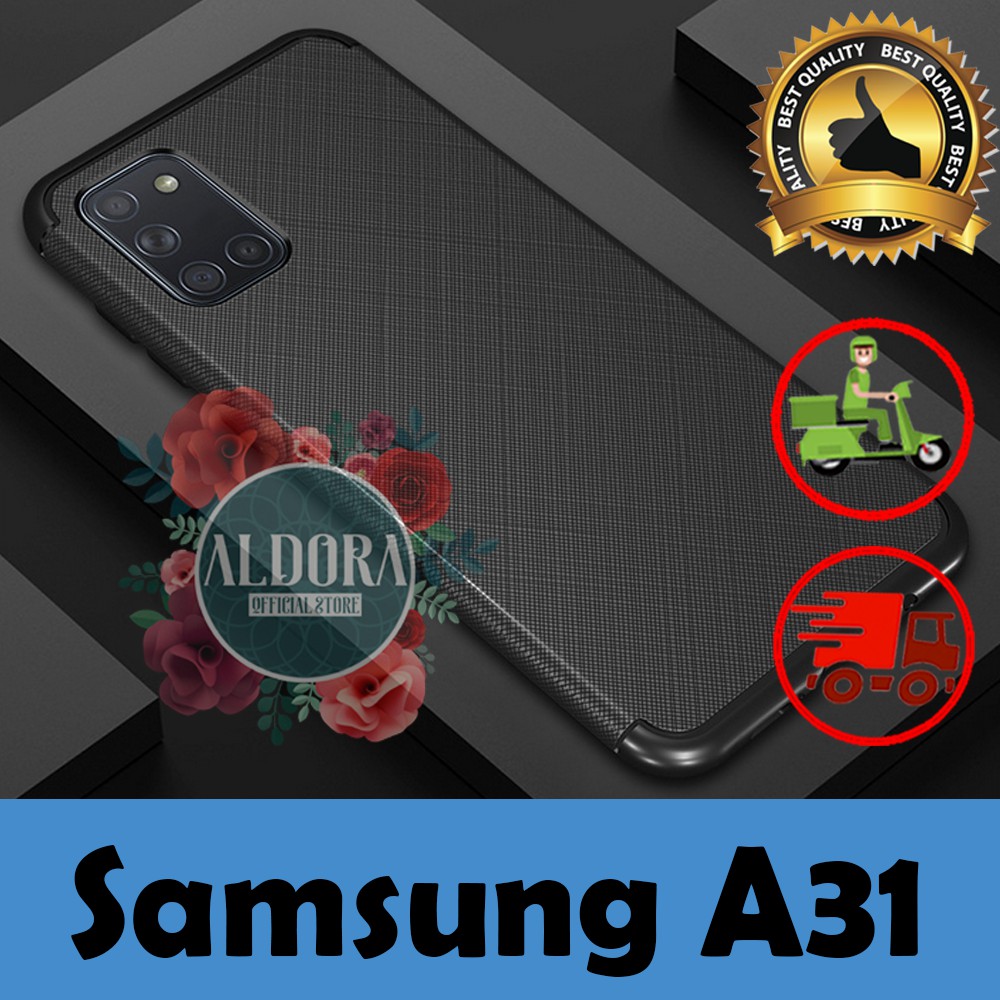 SoftCase Samsung A31 2020 Cross X Pattern Ultraslim Case Silicon Pelindung Hp Premium Quality