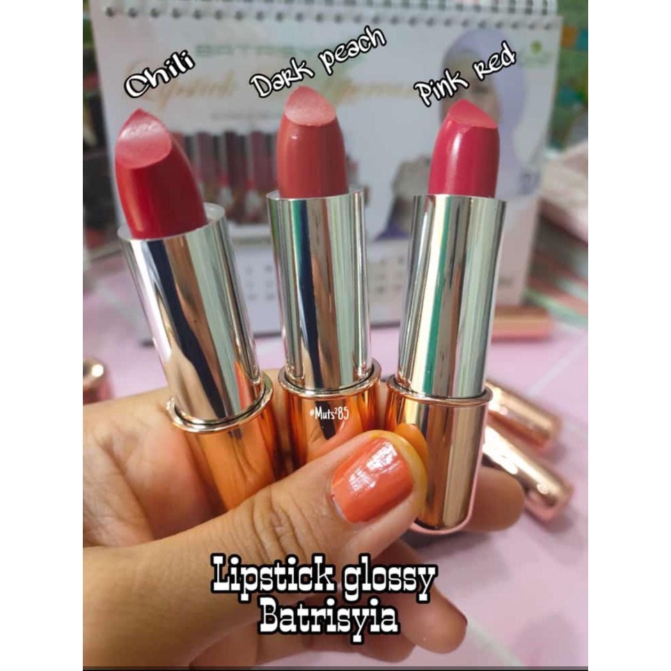 Lipstick matte glossy Batrisyia Herbal ginco pemulas bibir