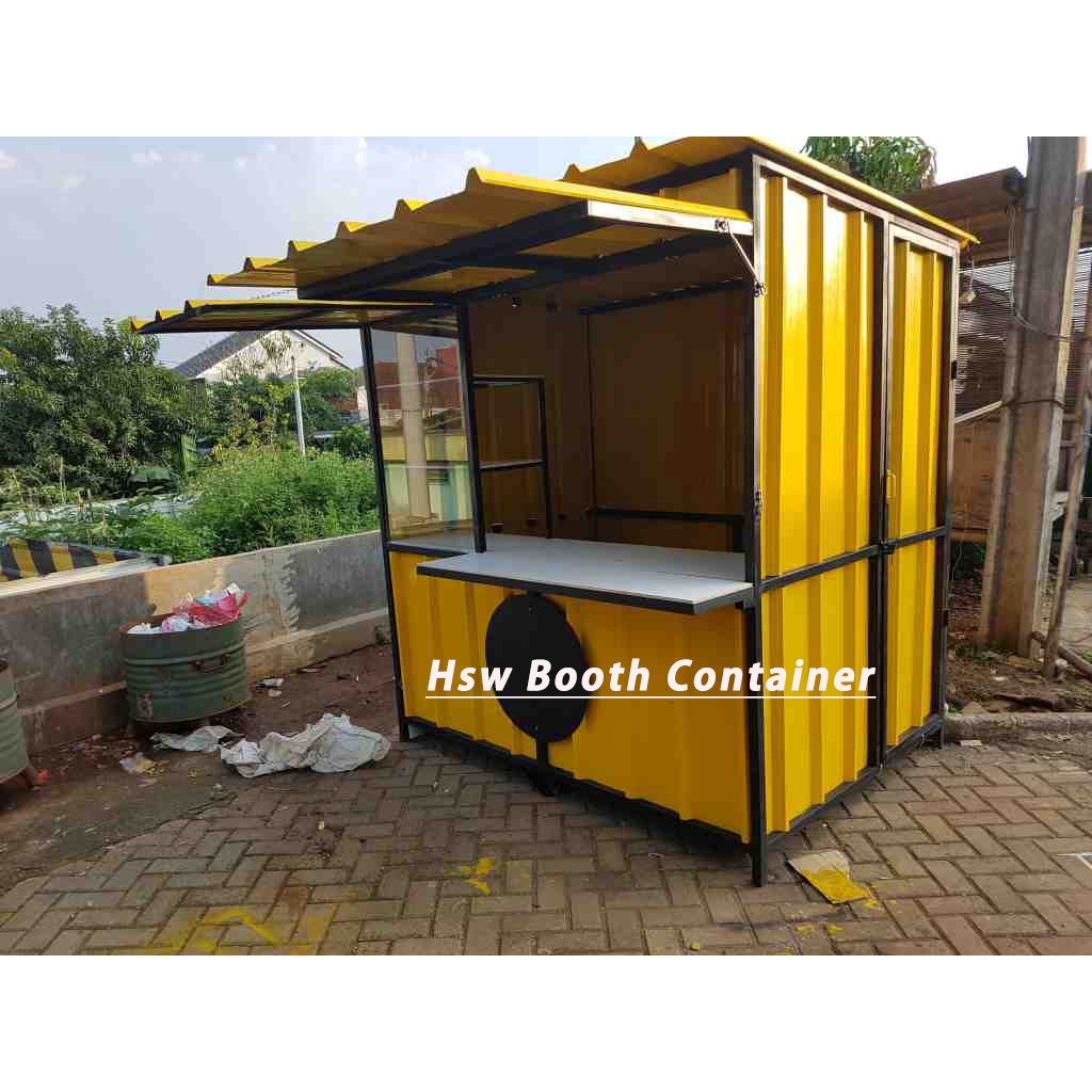 Booth kontainer / Gerobak Kontainer Container / Gerobak costum 200cm x 150cm