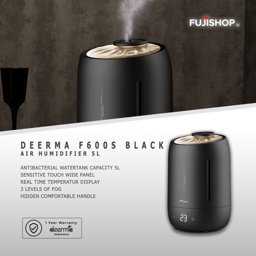 Deerma Air Humidifier F600 Capacity 5L - Hitam