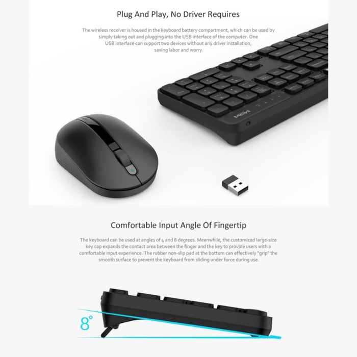 MIIIW WIRELESS COMBO Keyboard Mouse Set