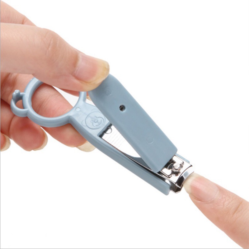 [Ready stock]Gunting Kuku Pemotong Kuku Beruang kecil Stainless Nail Clipper Kecil Tajam simple coolcolor