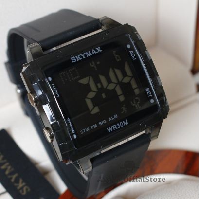 Jam tangan original skymax 2119G kotak Digital UNISEX tahan air Bisa Berenang BERGARNSI