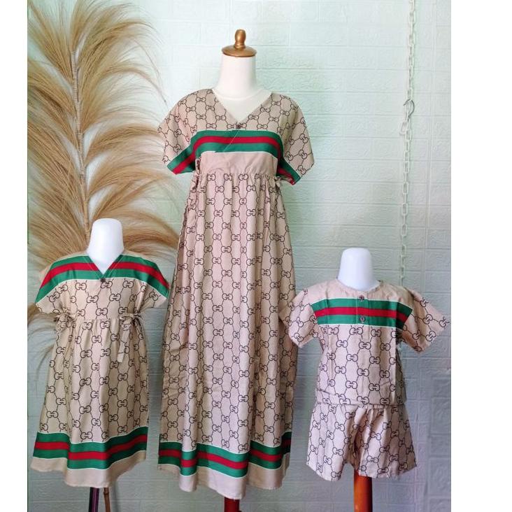 Terbaru.. Longdress kimono bisa couple ibu dan anak daster rayon