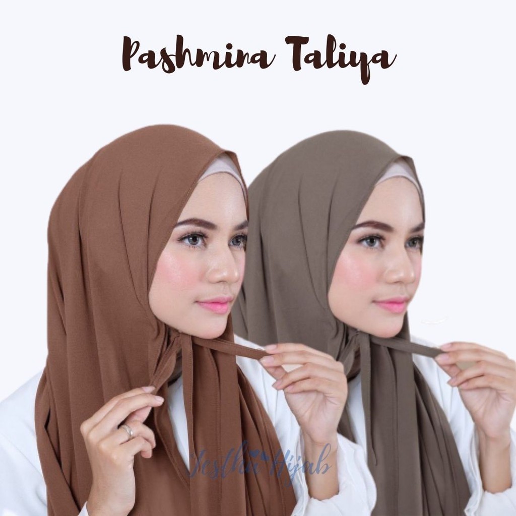 Pashmina Taliya Instan Shawl 180 X 75Cm/Pashmina Instan Tali Diamond Italiano / Pasmina Tali Instan-2