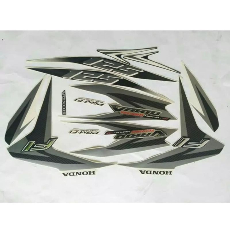 stiker stripping honda vario 125 2013 putih