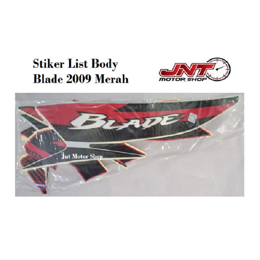 Striping / Stiker / List Body Blade 2009 Merah