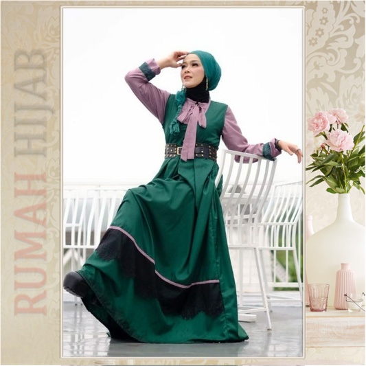 DEURA Busana Muslim Terbaru / Dress Deura / Gamis Deura Original / Setelan Gamis Deura 246 RUMAHIJAB