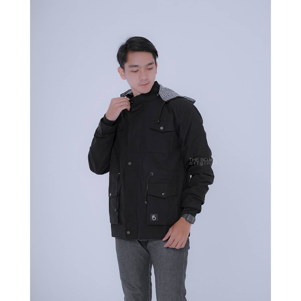 JEC Jaket Parka Polos Full Premium | Jaket Kanvas | Parka Polos | Jaket Gunung | Distro | Pria