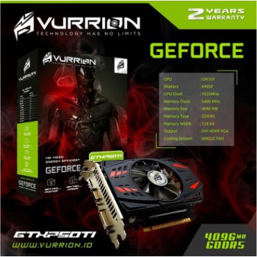 Vga card vurrion nvdia geforce gtx750ti 4gb 128 bit 1536p gddr5 hdmi-vga-dvi single fan - gtx 750 gtx750 ti gtx 750ti ddr5