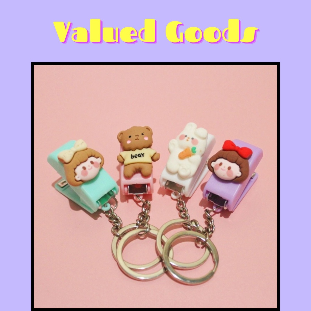 

Gantungan Kunci Staples Mini Pastel - UNGU PUTIH PINK TOSCA - aksesoris gantungan tas lucu unik murah kpop korea keren souvenir hadiah awet cute stapler kantor alat tulis serbaguna