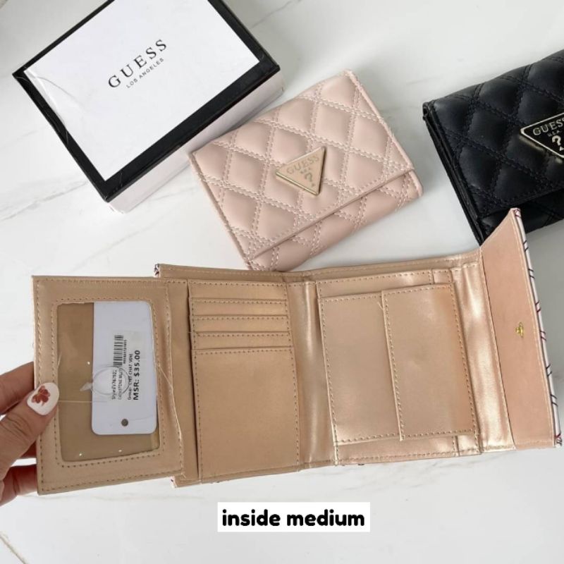 GUESSS cessily trifold wallet