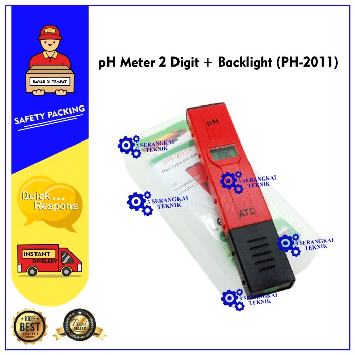 pH Meter 2 Digit + Backlight (PH-2011)