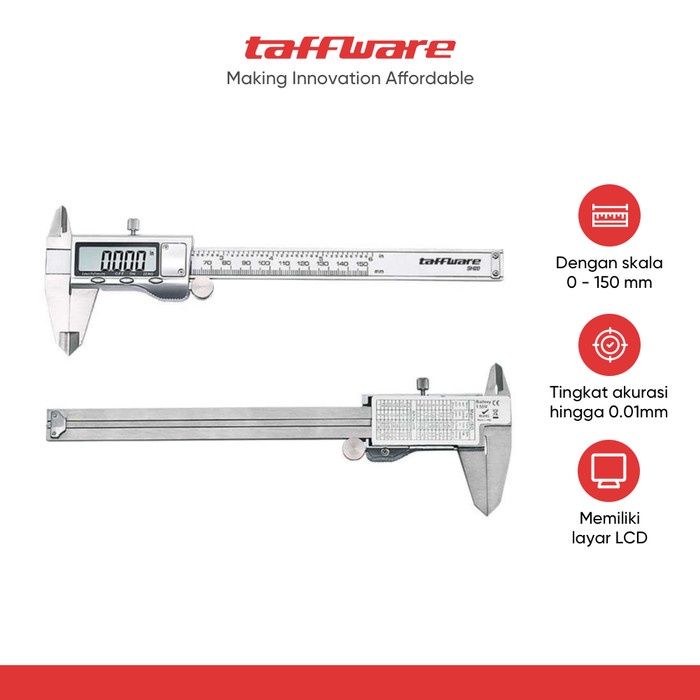 

Taffware Jangka Sorong Digital Lcd Micrometer 15Cm - Sh20