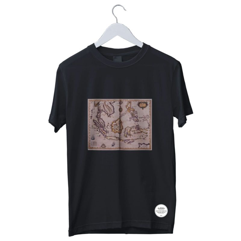 Kaos Peta Dunia Indonesia Kuno / aesthetic T-shirt Premium Classic