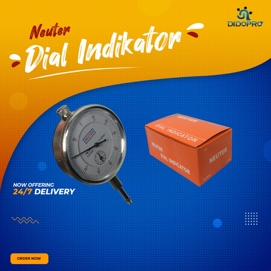 DIAL INDICATOR DIAL GAUGE I JARUM INDIKATOR UKUR GOYANGAN DIAL INDIKATOR