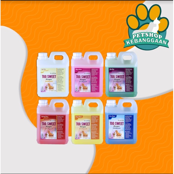 Shampo Shampoo Hewan Kucing anjing cat n dog Murah TOO SWEET 1 Litter