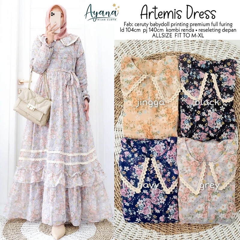 ARTEMIS DRESS VANILLA
