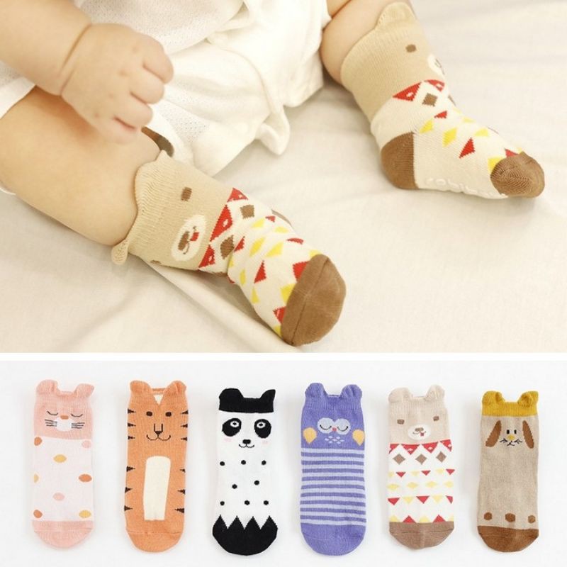 Kaos Kaki Bayi style fashion korea motif karakter Animal Anti Slip Import Premium