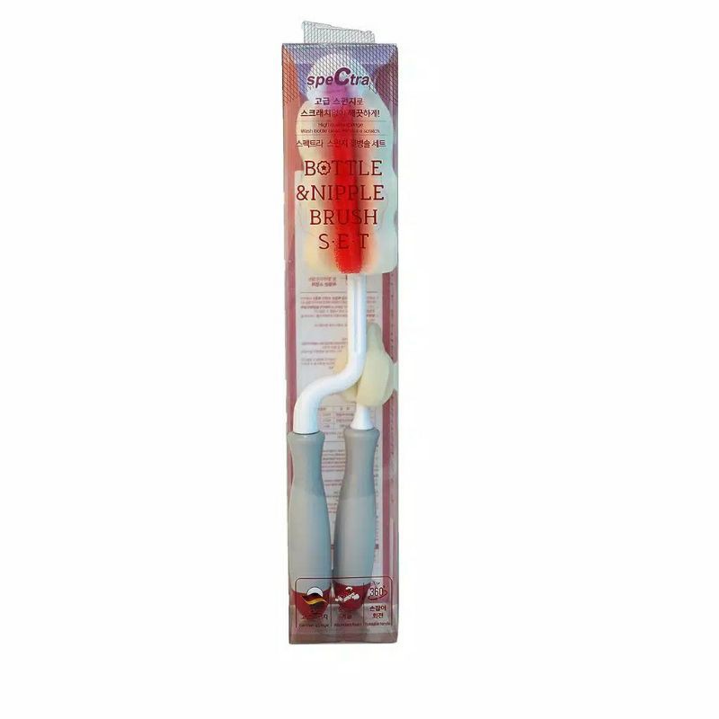 Spectra Bottle &amp; Nipple Brush Set - Spectra Sikat Botol dan Dot Bayi