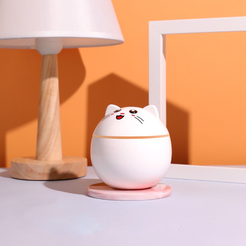 YGS - Humidifier 300ML Purifier Diffuser Portable Bentuk Kucing Terapkan ke Essential oil Aromaterapi-5