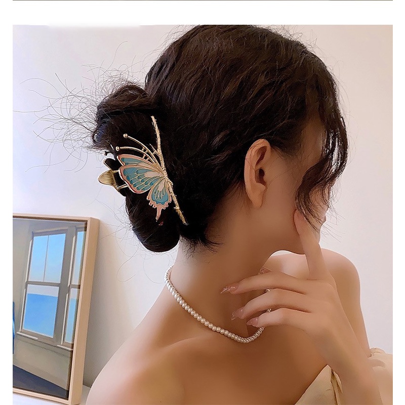 Jepit Rambut Model Butterfly Warna-Warni Untuk Wanita