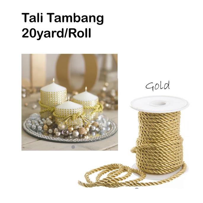 

TALI TAMBANG 20 YARD - PITA - RIBBON - DEKORASI - FLORIST - KADO - MAROON