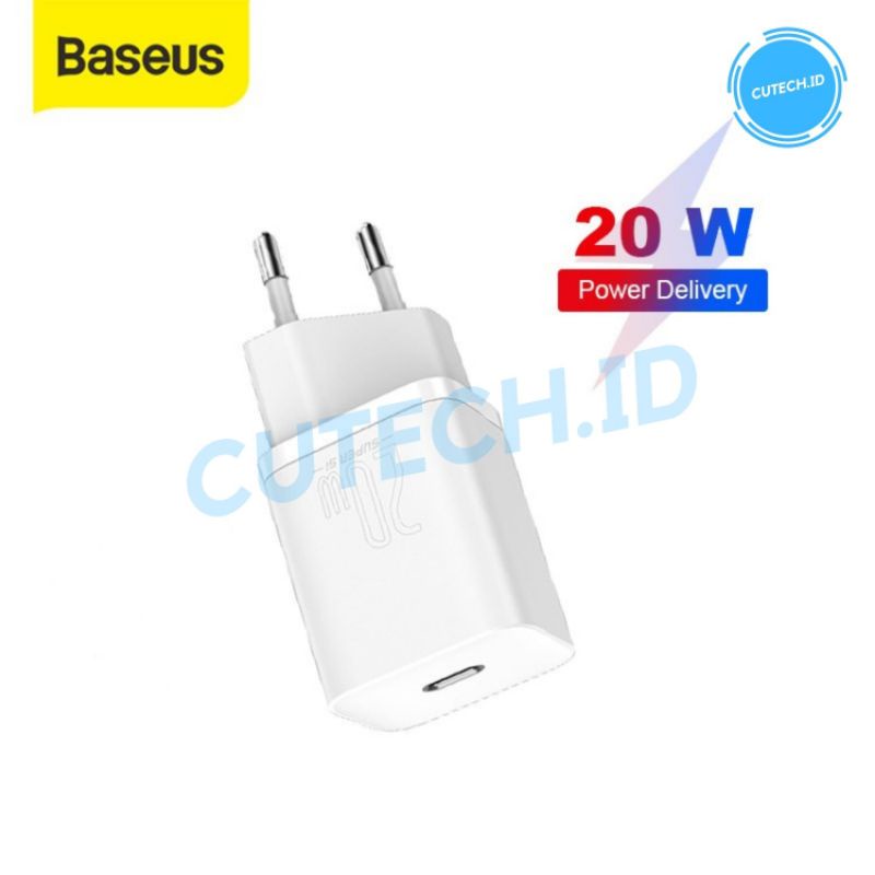 BASEUS KEPALA CHARGER TYPE C SUPER SI 20W PD QUICK CHARGER