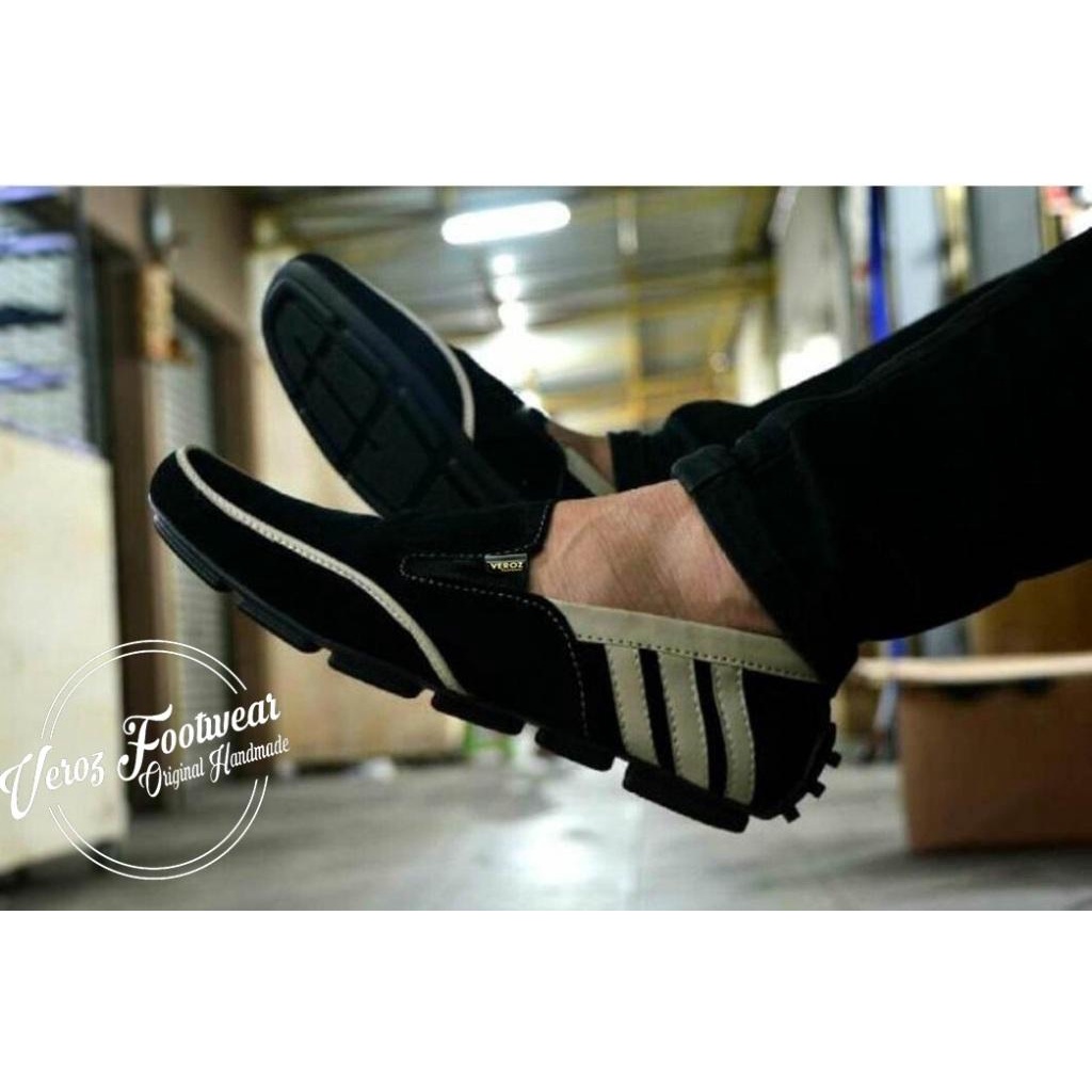 COD - Sepatu Slip On Pria Adidas DEMBELE Sepatu Slop Pria Casual Santai Murah