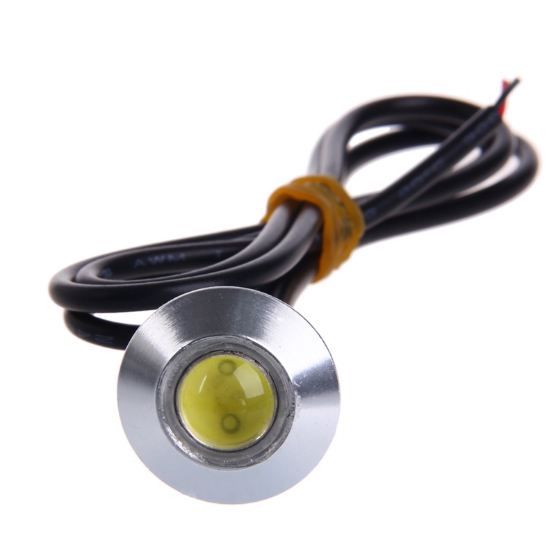 Cre 1 Pasang Lampu DRL LED Eagle Eye DC 12V 23mm Warna Putih Untuk Mobil