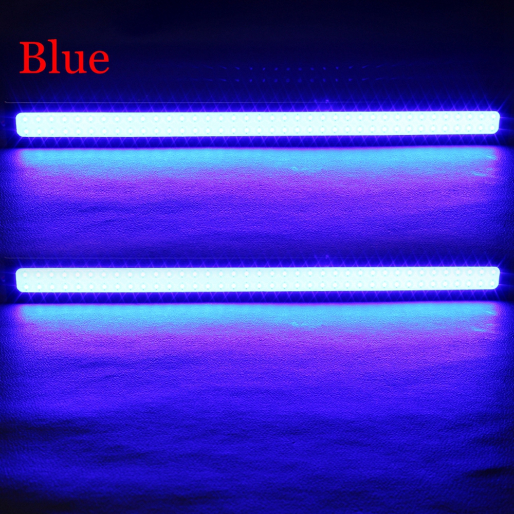 DIY Lampu DRLs LED Strip Warna Biru Waterproof DC12V 17cm 2pcs