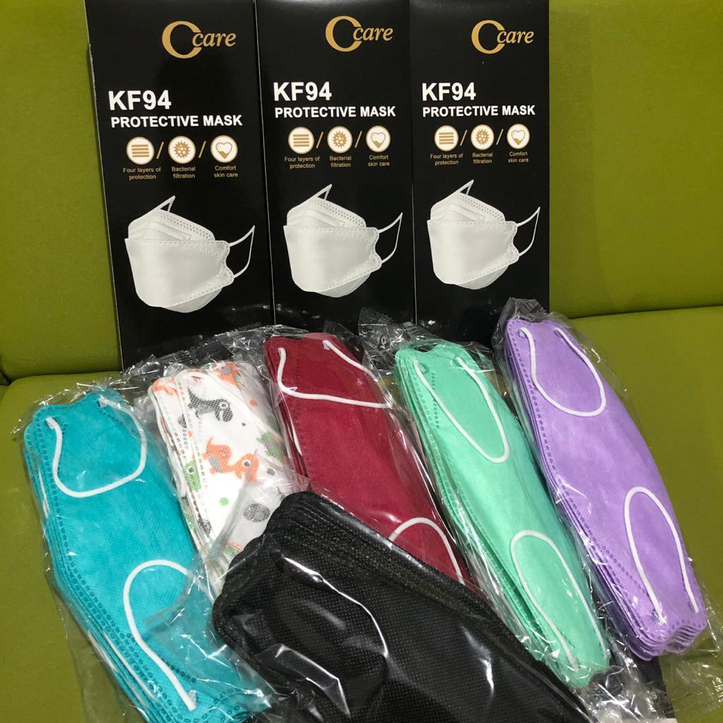Promo Ccare Masker Korea KF94 - kaya sensi convex dan evo -  4ply CCare isi 10 pcs 1 Box