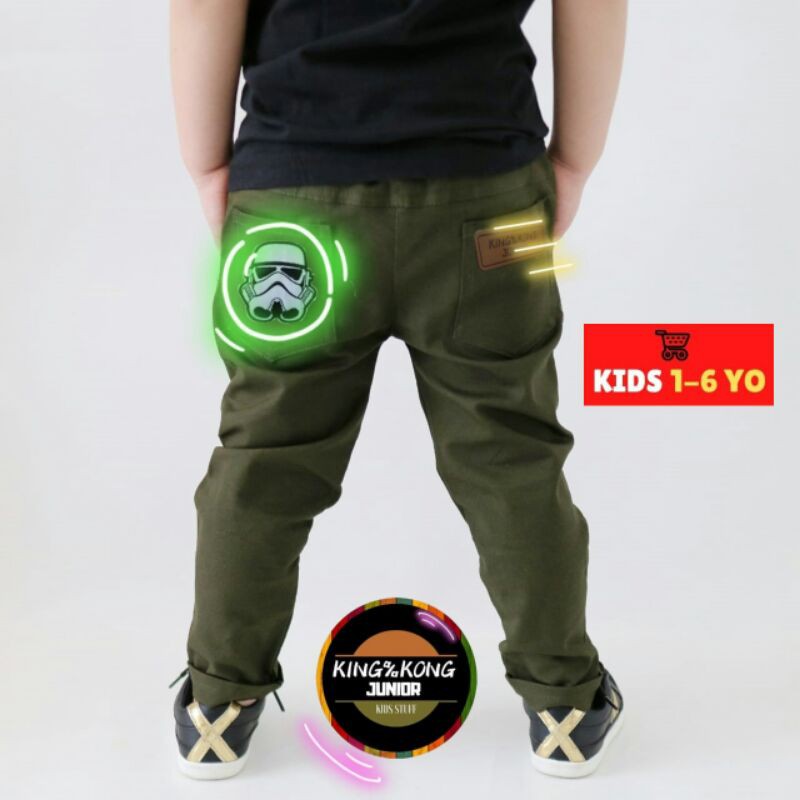 Celana Chino Anak King Kong Zunior 1-6 Tahun