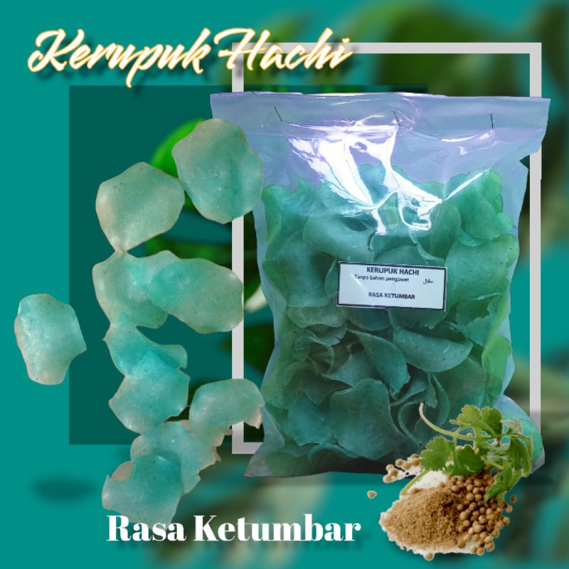 

Kerupuk Hachi kerupuk beras ketumbar 250 gram