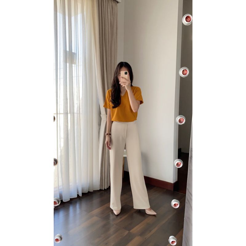 bridget pants (bukan scuba) culotte kulot lurus highwaist premium best seller