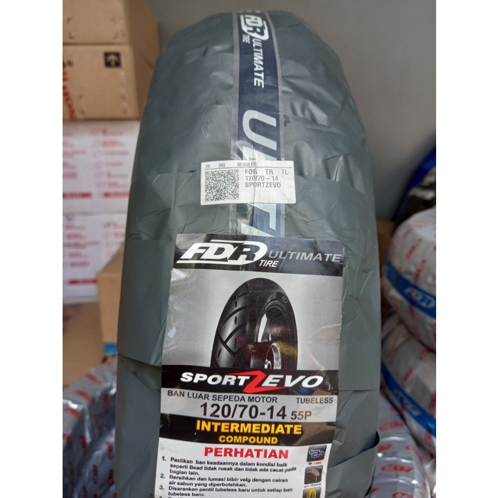 FDR Sport Zevo 70/80/110/120 Ring 14 Ban Luar Tubeless Scooter Matic