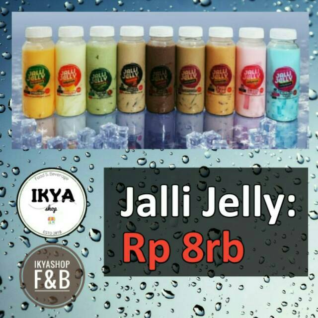 

Minuman Jalli Jelly Drink dengan 11 varian rasa dalam 2 varian botol