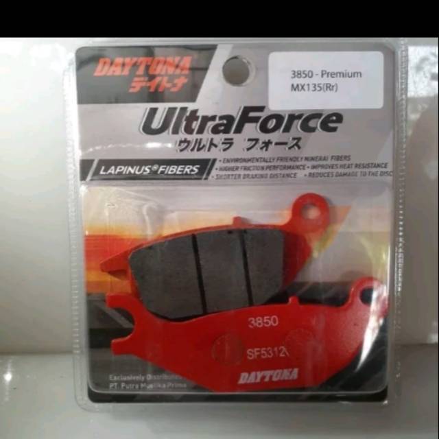 Diskpad kampas rem cakram belakang jupiter mx 135 ultraforce daytona