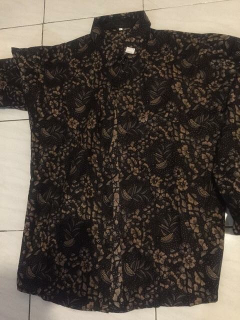 Batik Pria Lengan Panjang Slim Fit Kemeja Batik Pria Premium