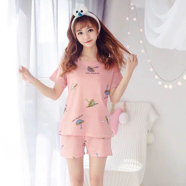 baju tidur wanita celana pendek/ flower top / piyama tidur / pajamas import