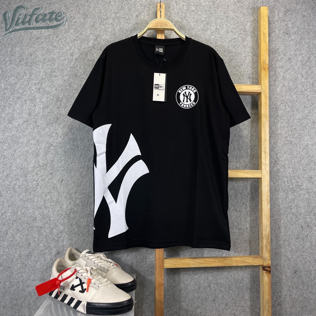 Kaos New York Terbaru Logo Dada Lengan Pendek Pria/Wanita Keren Gaya Kekinian