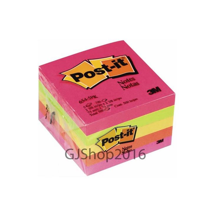 

Post It 654 5PK Sticky Note Memo Stick 3M 654-5PK (1pak / 5pad)